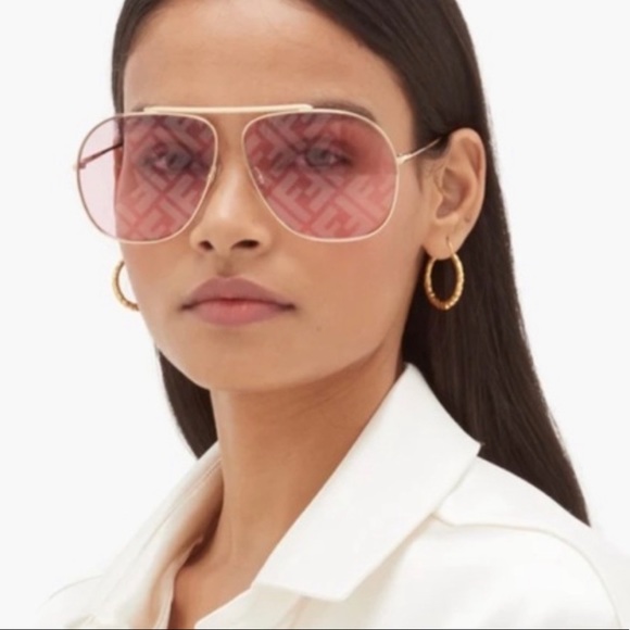 NEW FENDI FF0407/G/S PINK SUNGLASSES FF 0407/G/S